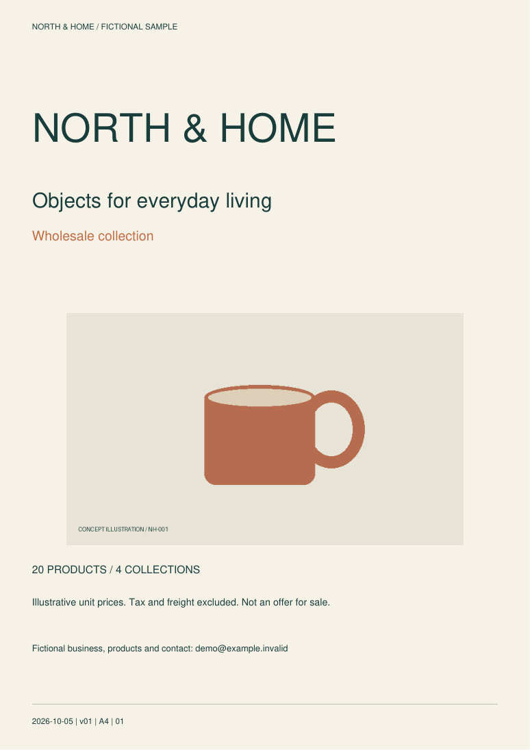 North and Home fictional catalog cover